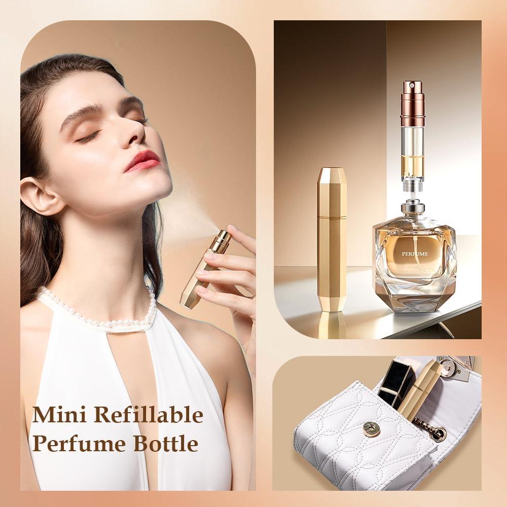 Atomizador de Perfume DIOHIO 5ml Recargable a Prueba de Fugas