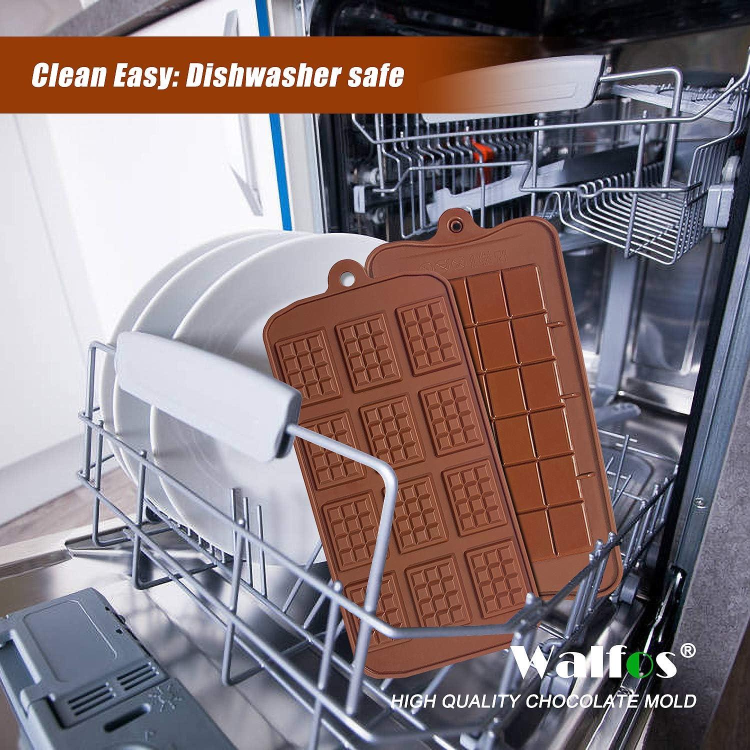 Moldes de Chocolate de Silicona Walfos - 2 Piezas Antiadherentes