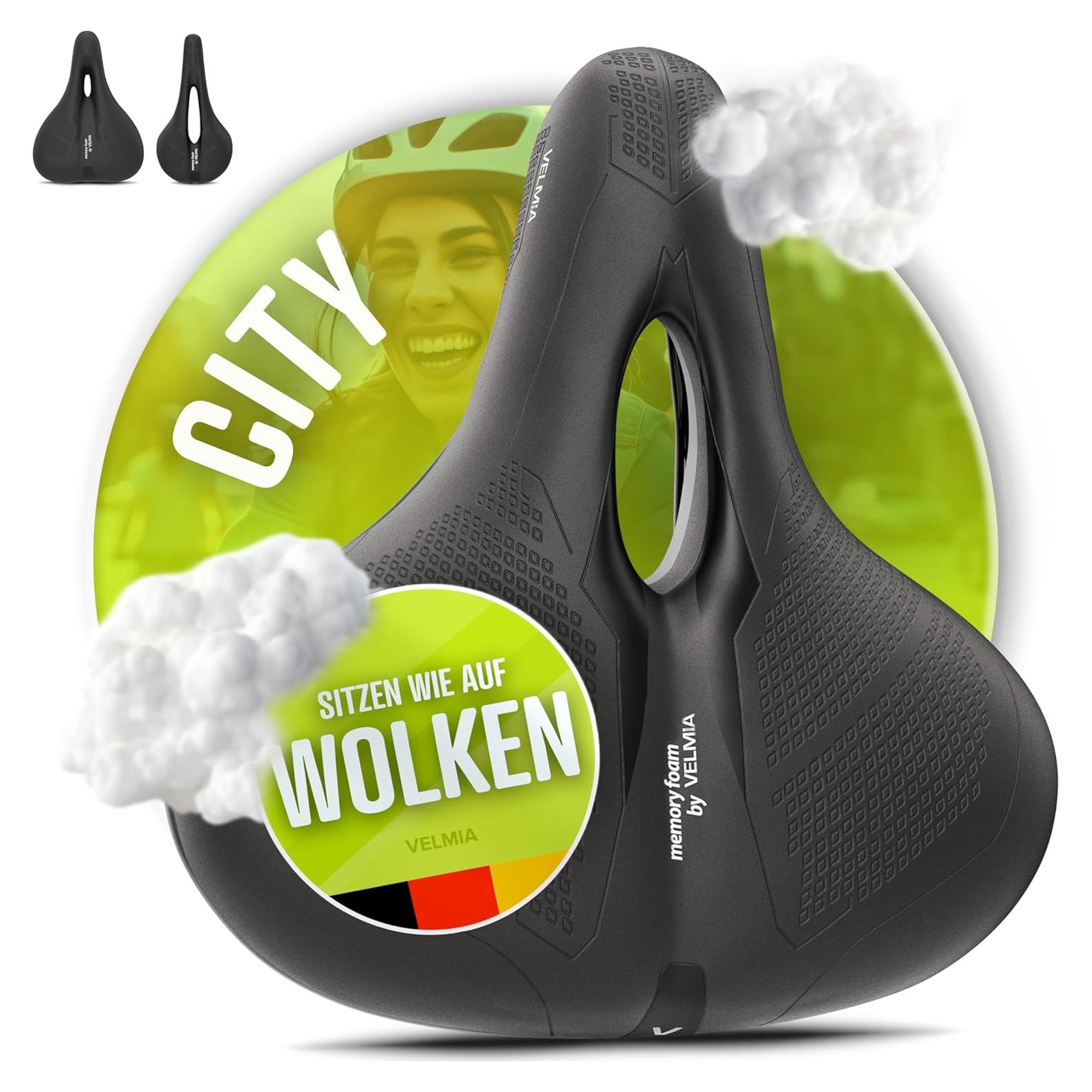 Sillín de Bicicleta Velmia Unisex Ergonómico Impermeable