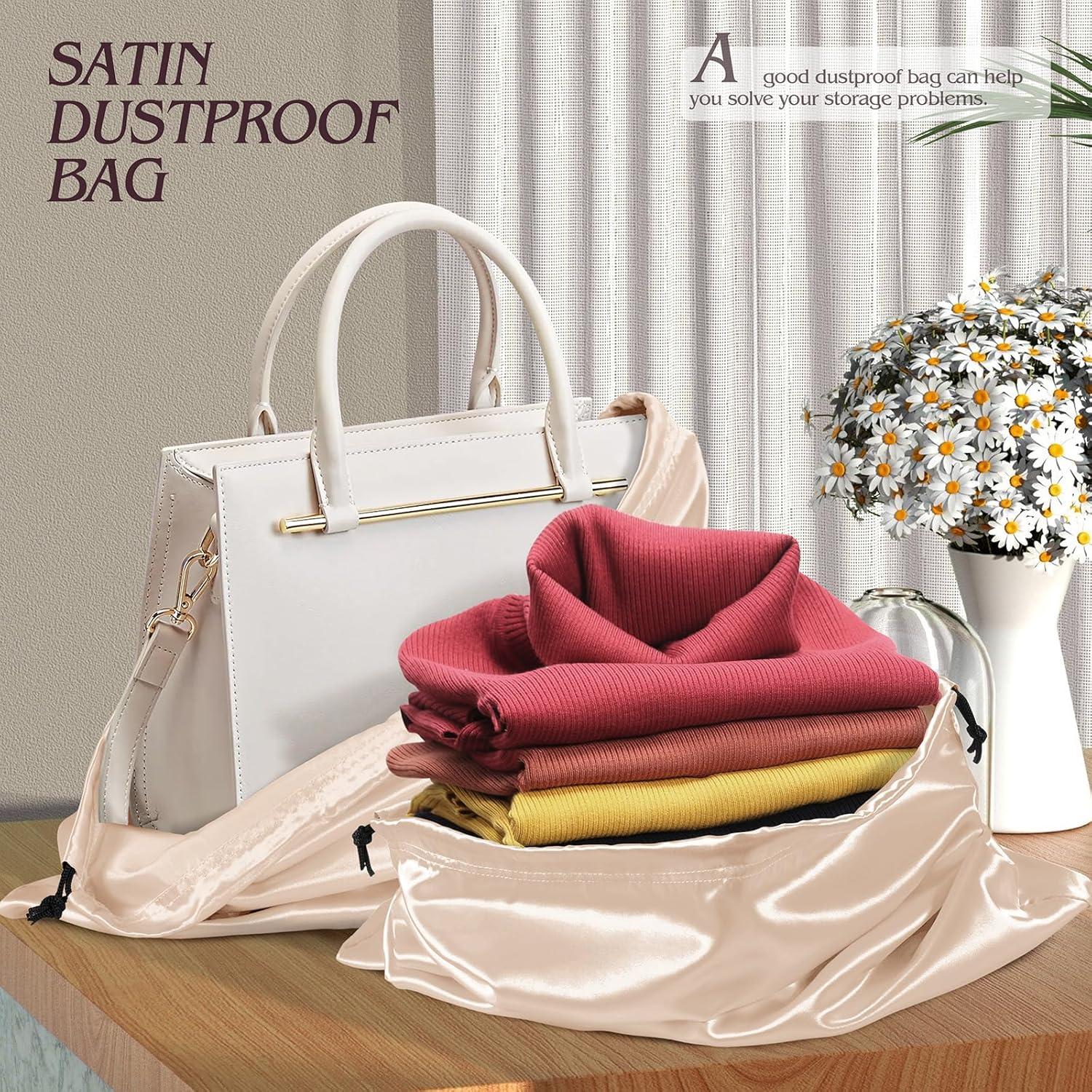 Bolsas de Polvo Manyshofu de Satén Beige 50x40 cm - 7 Piezas