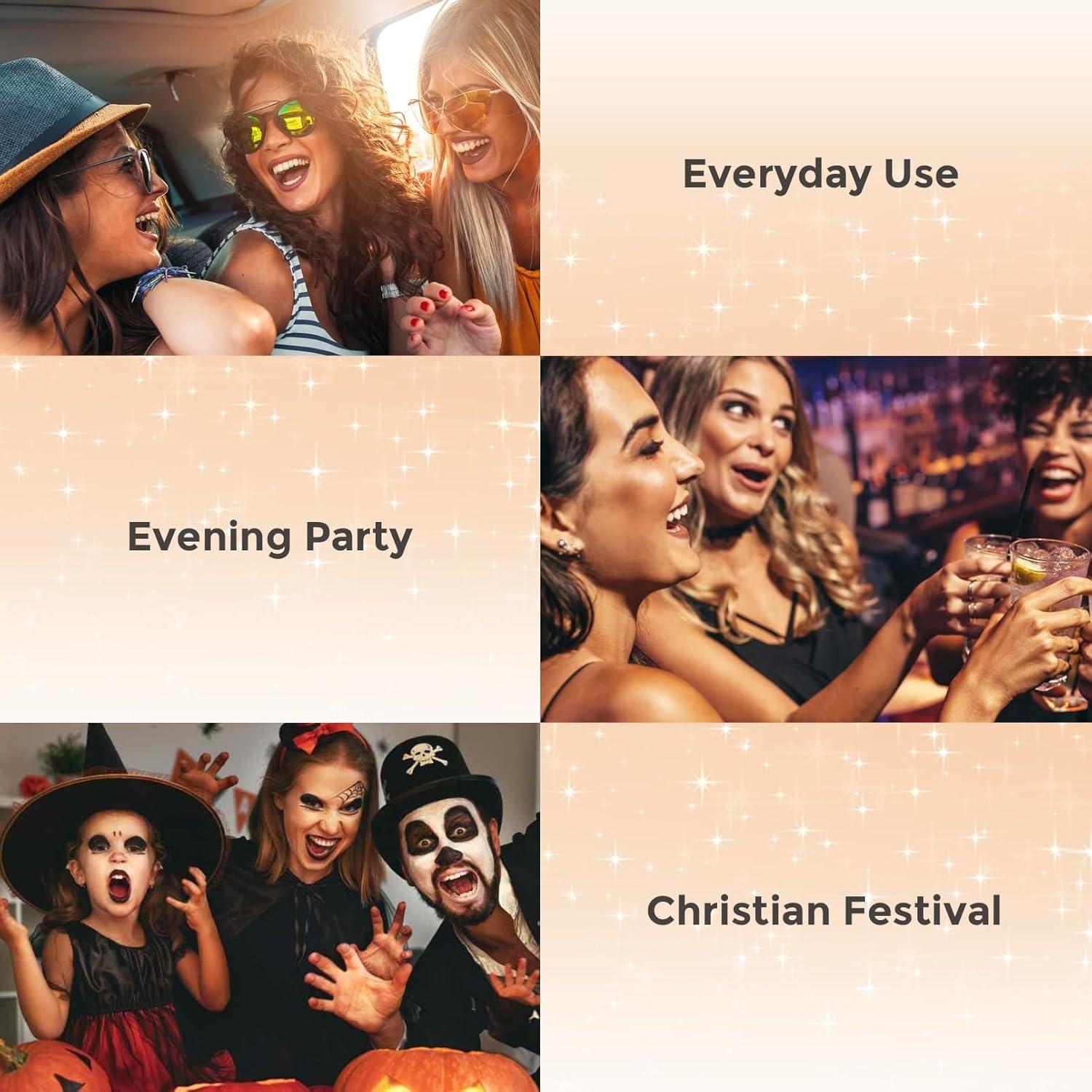 Polvo Iluminador Brillante 2PCS Afmicat - Cian/Oro 68g