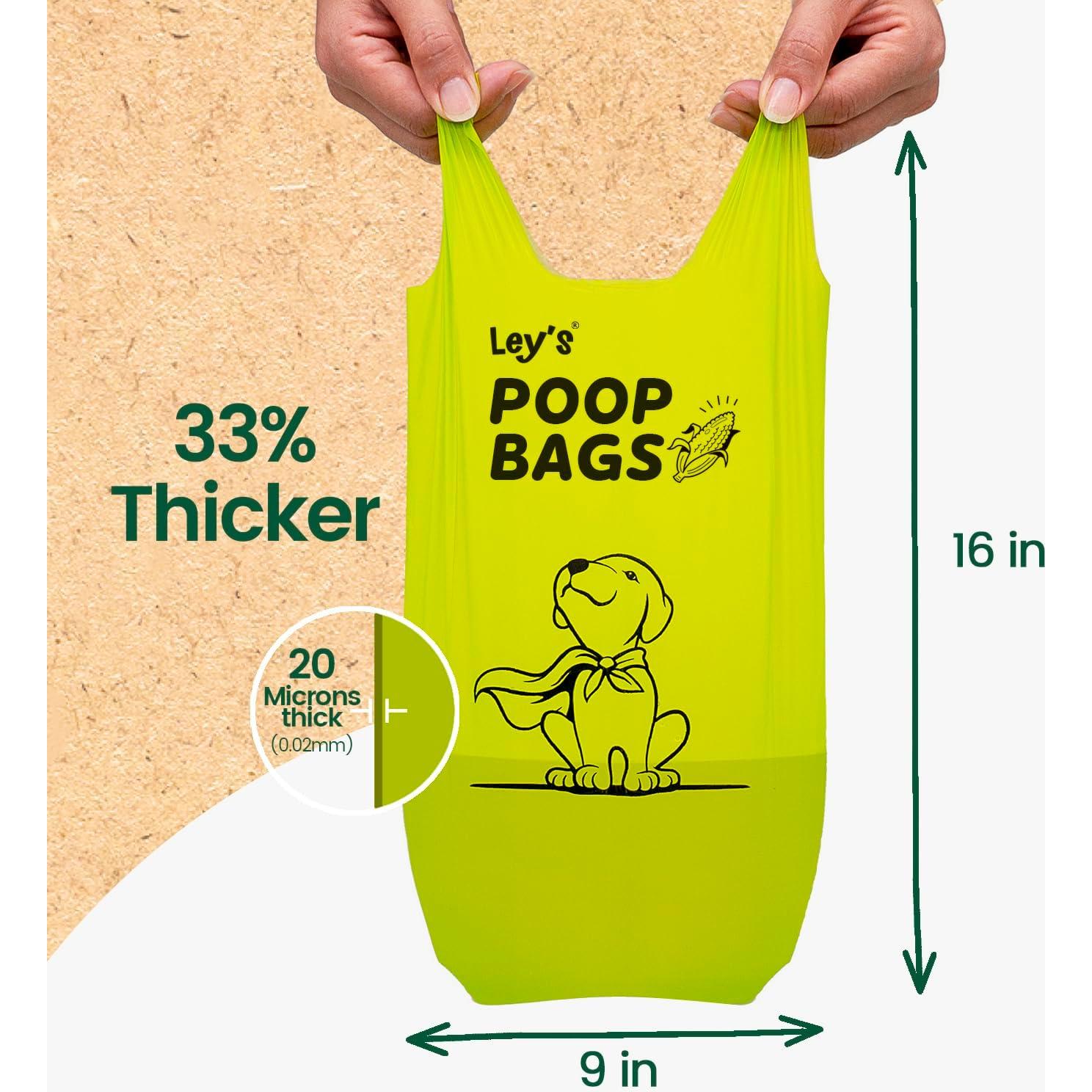Bolsas Compostables para Perros Ley's 72 Unidades 9x16"