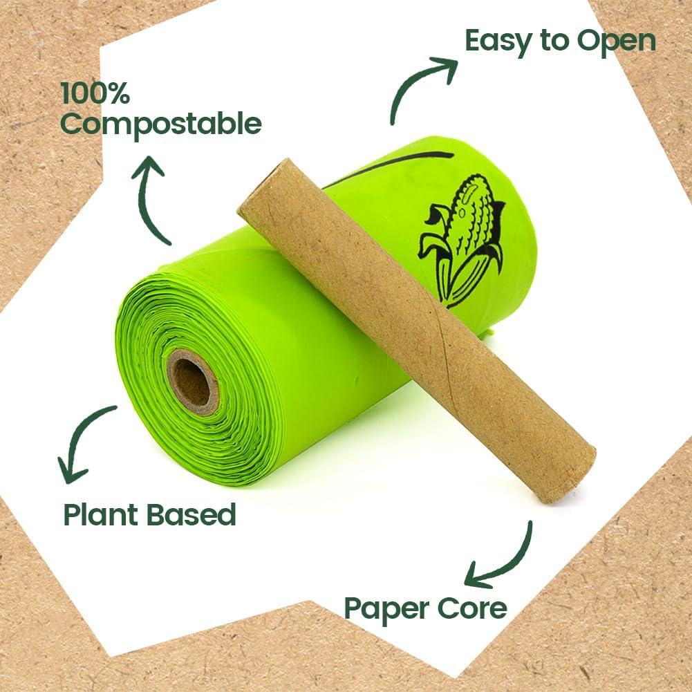 Bolsas Compostables para Perros Ley's 72 Unidades 9x16"