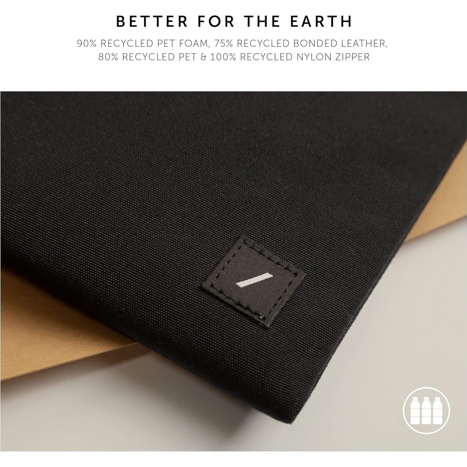 Funda Slim Minimalista Native Union 13" Negra - Materiales Reciclados