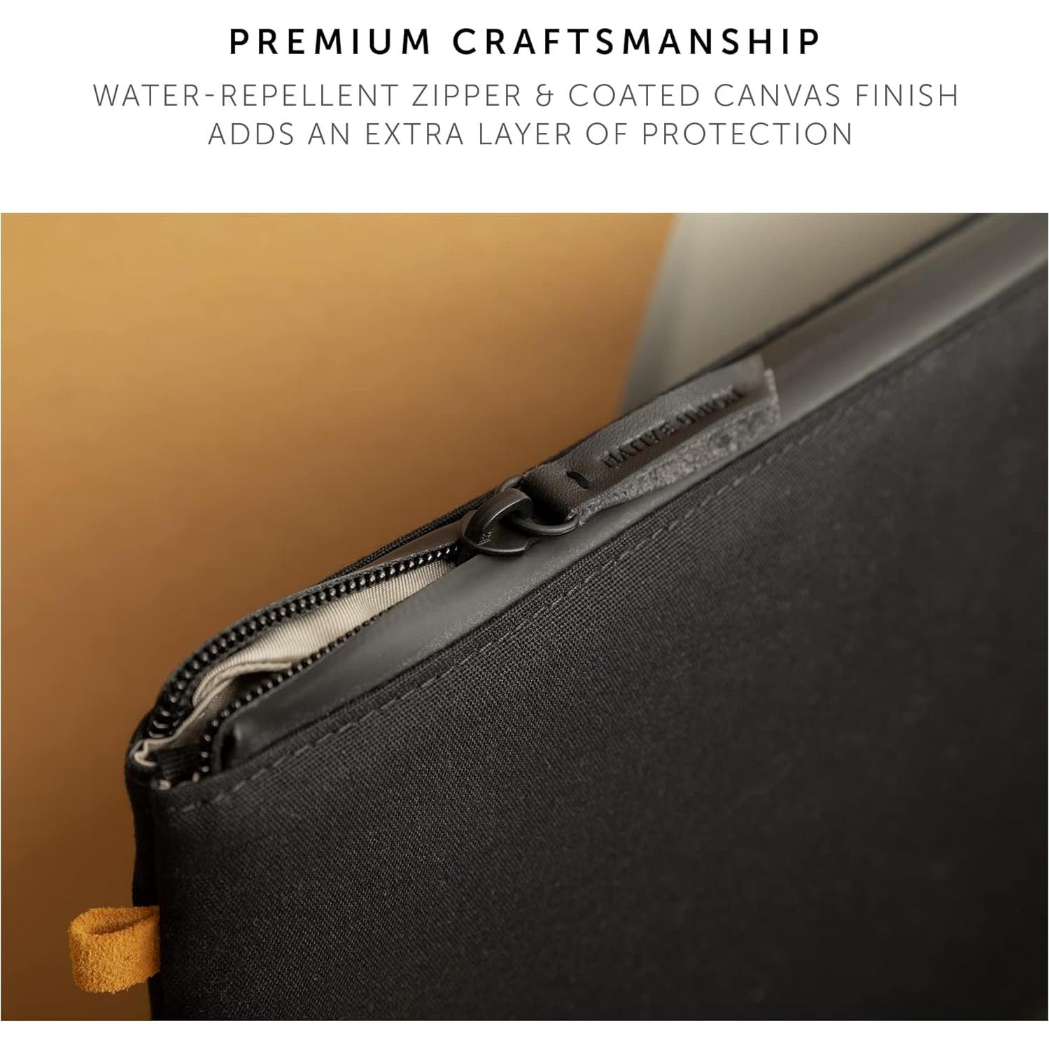 Funda Slim Minimalista Native Union 13" Negra - Materiales Reciclados