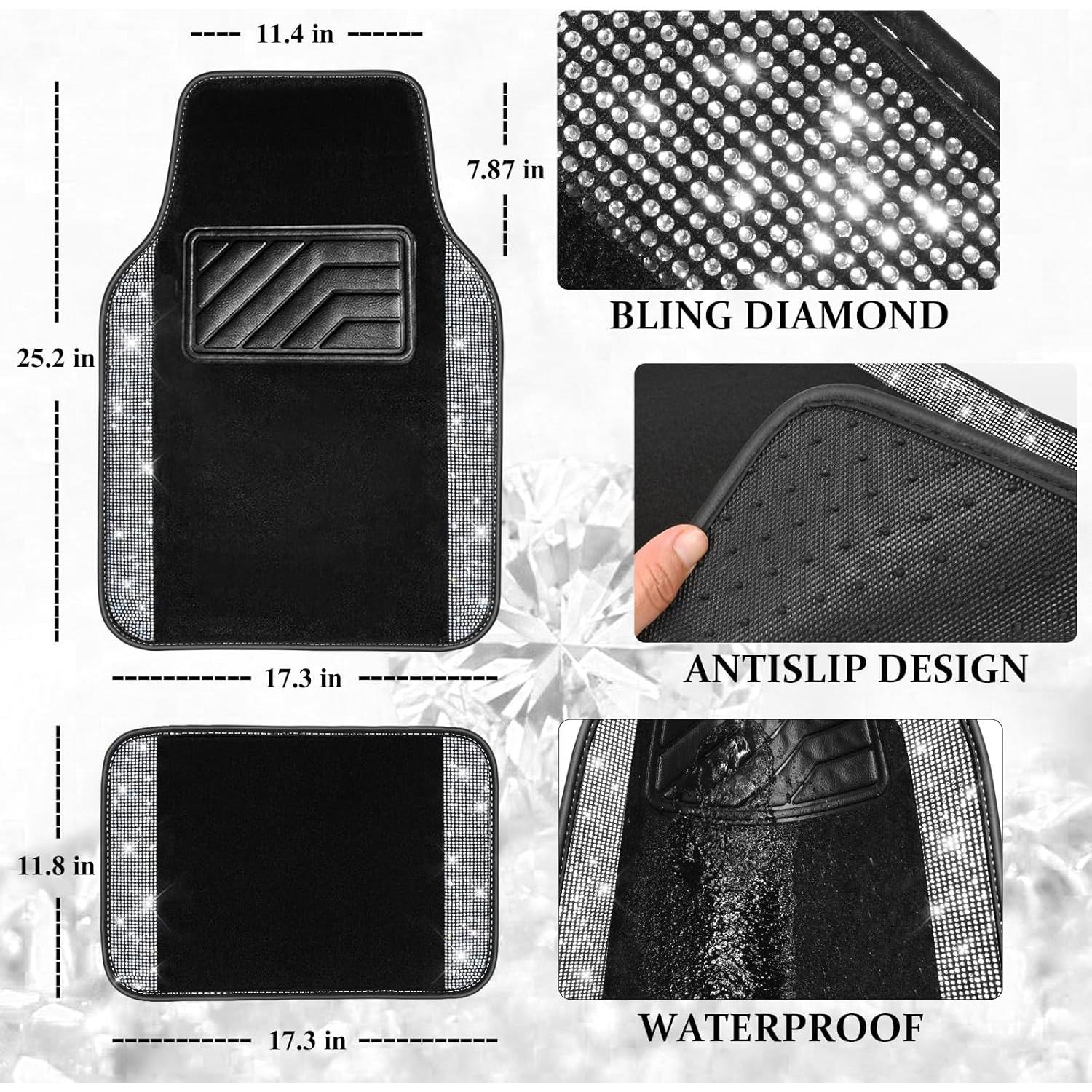 Juego de Alfombrillas y Cubierta de Volante CAR PASS 5 Piezas