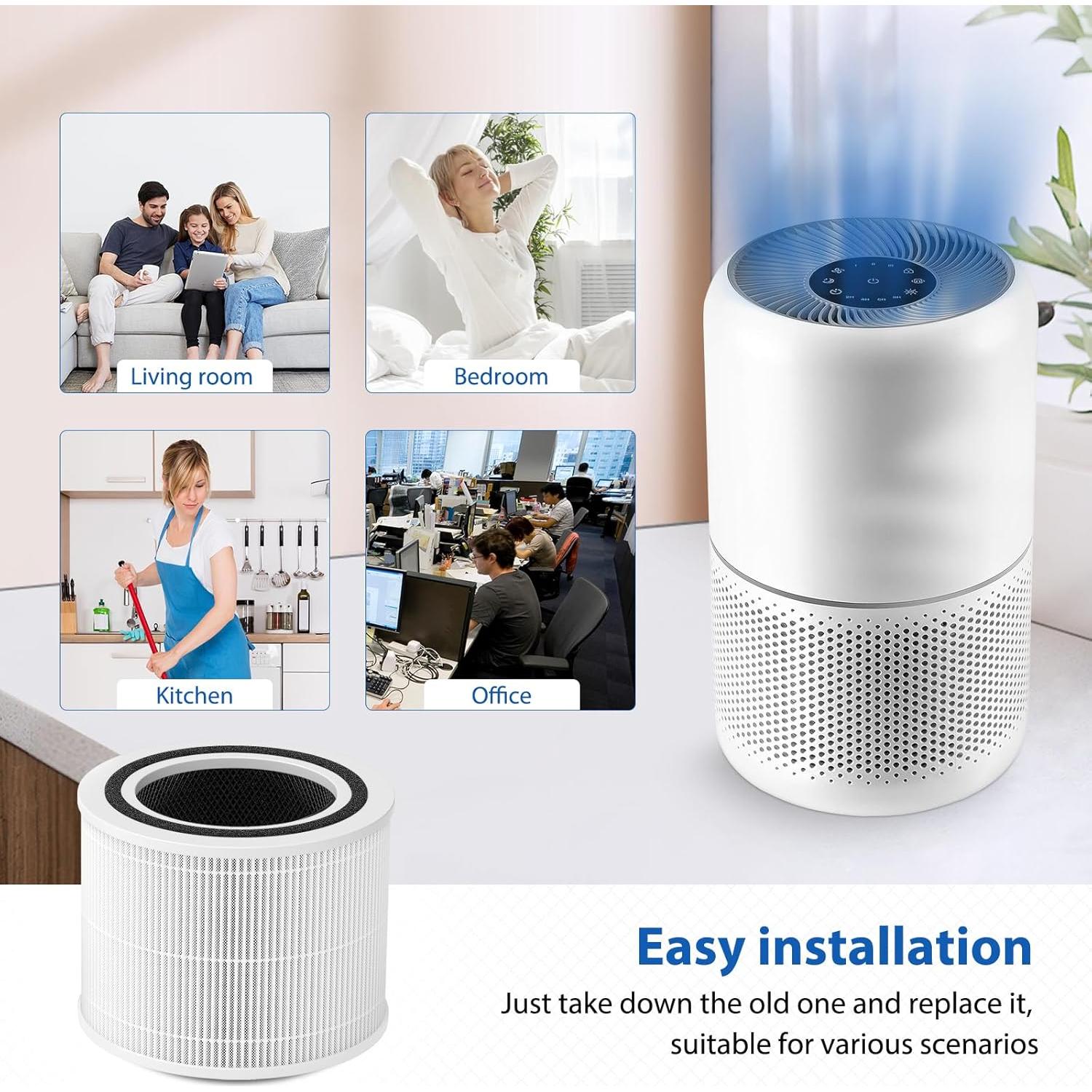 Filtro HEPA Colorfullife para Purificador LEVOIT Core 300 - 2 Unidades