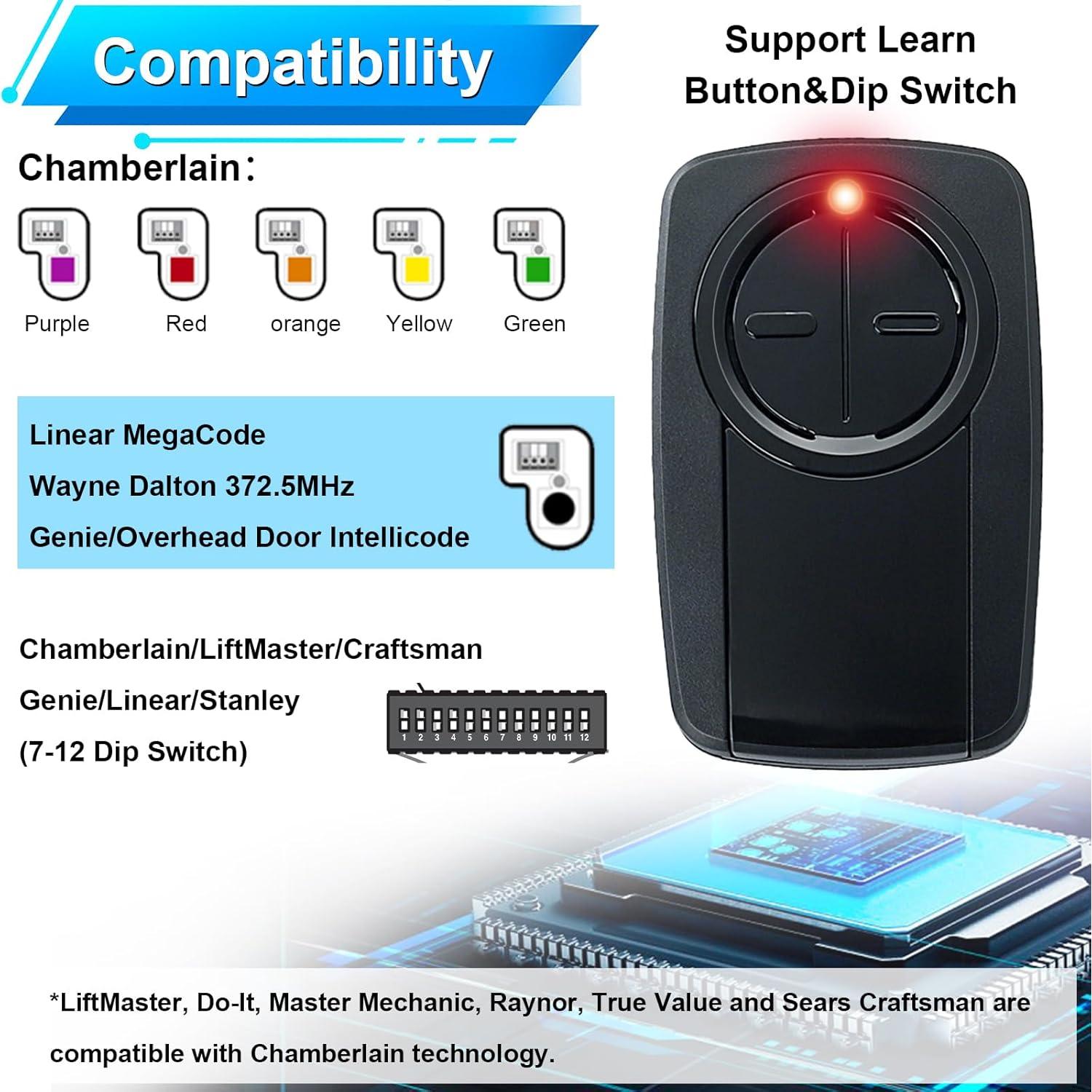 Control Remoto Universal 2 Botones LISMODZ KLIK5U-BK2