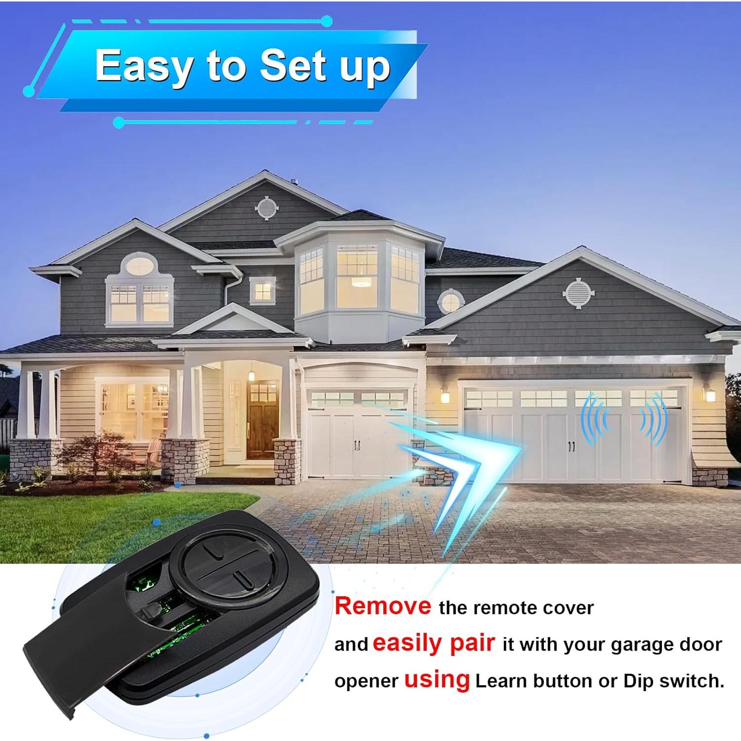 Control Remoto Universal 2 Botones LISMODZ KLIK5U-BK2