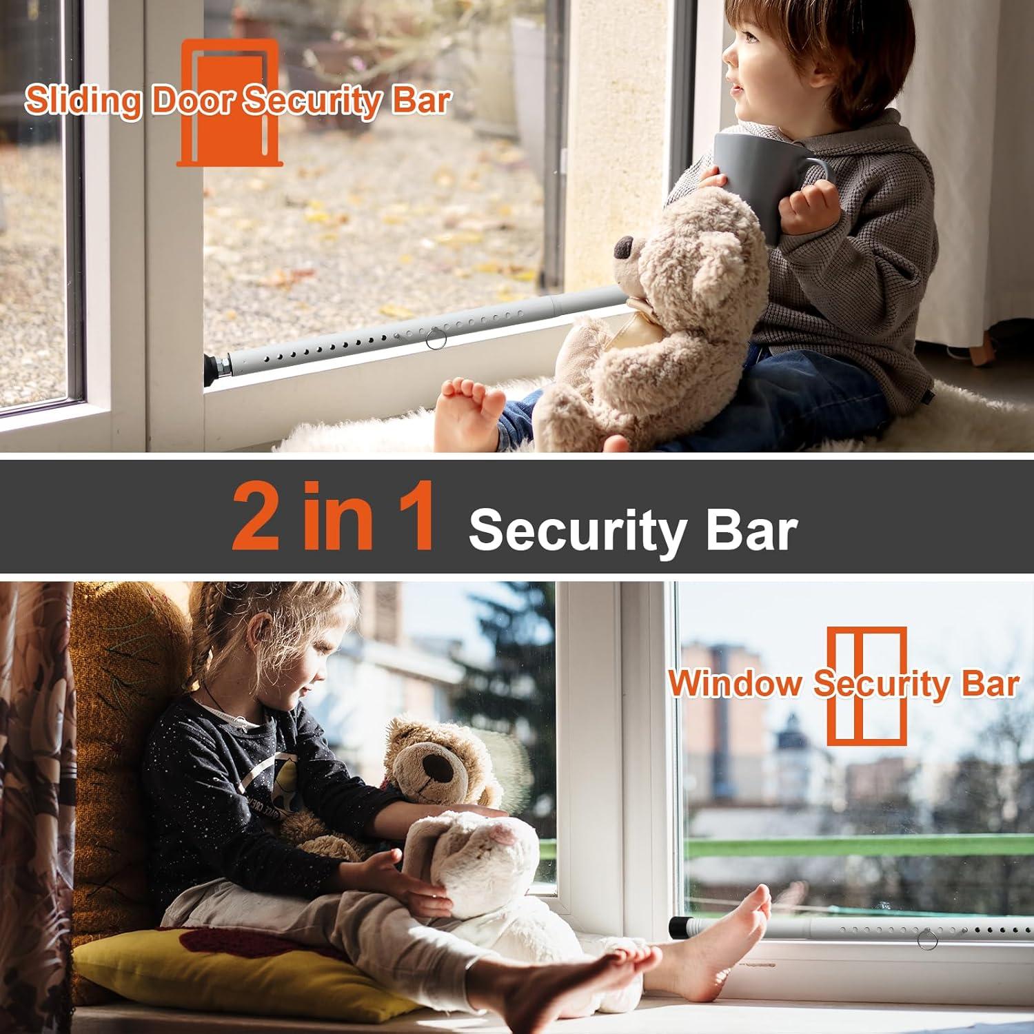 Barra de Seguridad Ajustable JAOTREL para Puertas y Ventanas