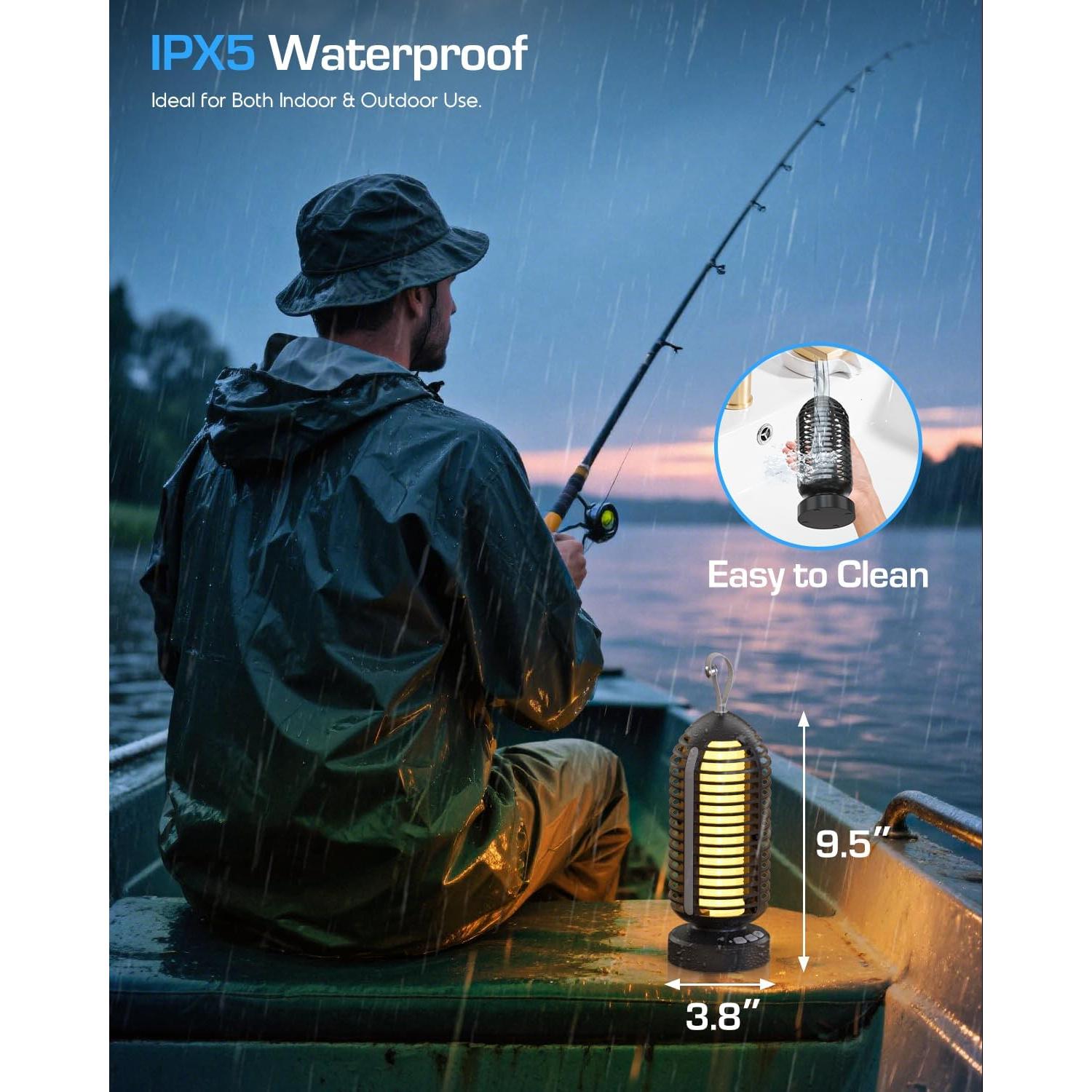 Trampa de Insectos Inalámbrica PhatroyYee Azul 4000mAh IPX5