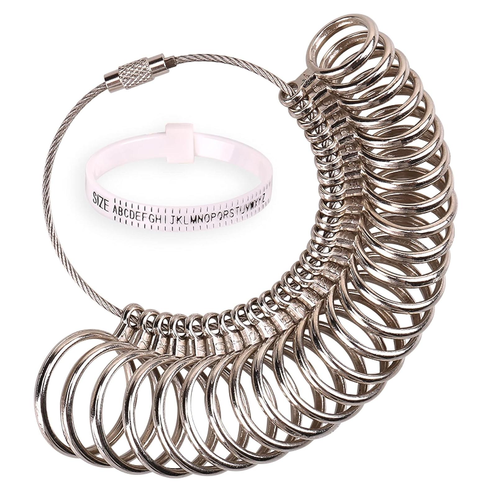 Medidor de Tamaño de Anillo H&S con Cinturón Plástico