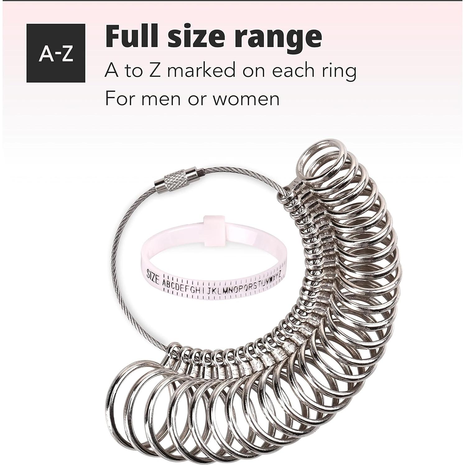 Medidor de Tamaño de Anillo H&S con Cinturón Plástico