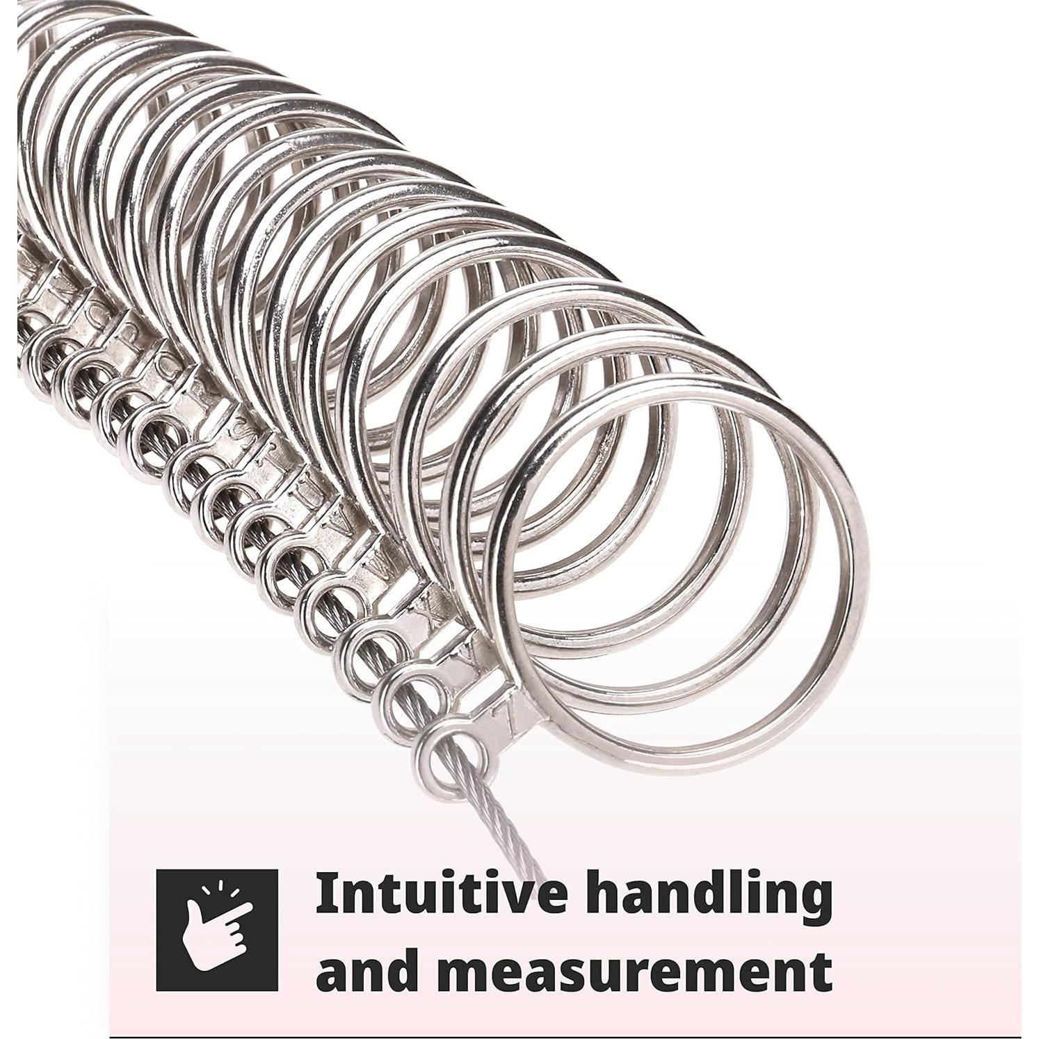 Medidor de Tamaño de Anillo H&S con Cinturón Plástico