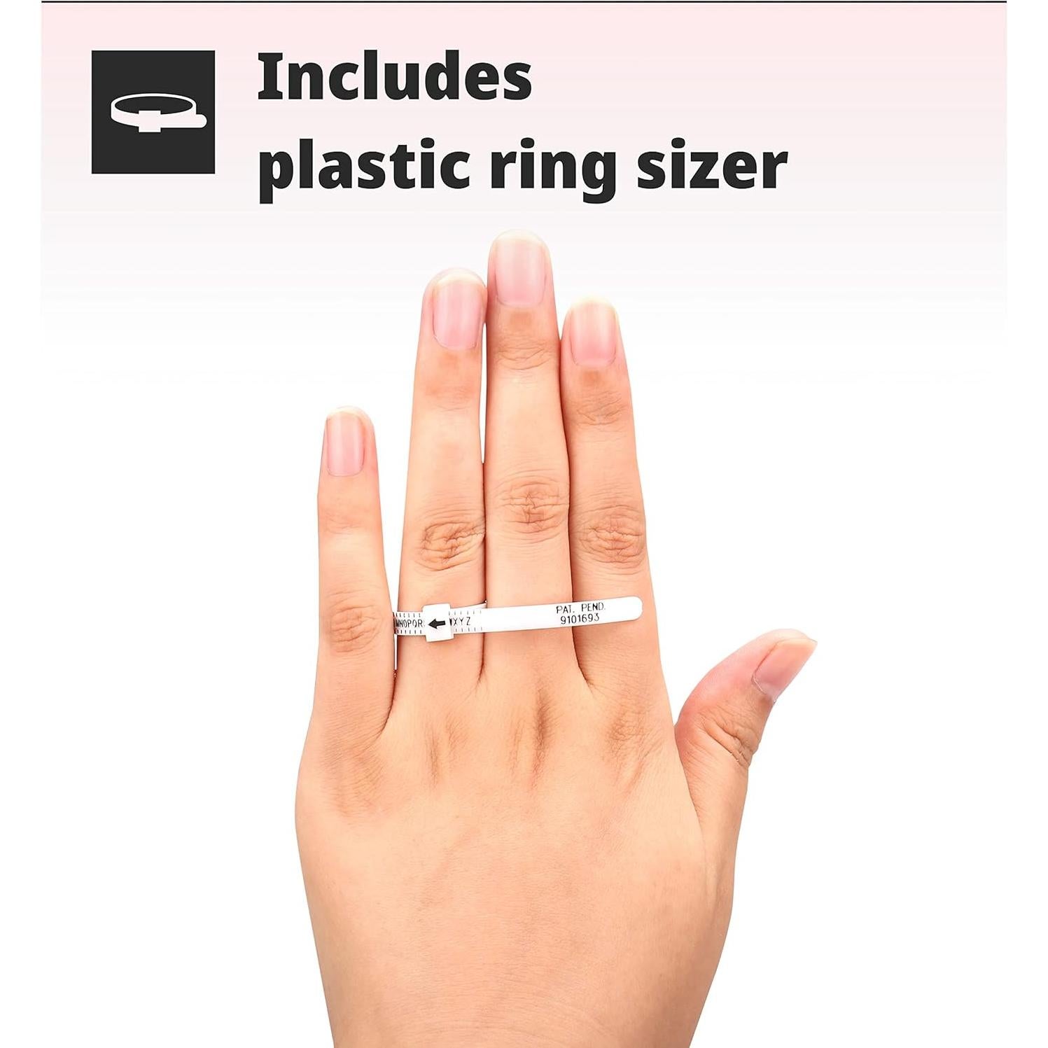 Medidor de Tamaño de Anillo H&S con Cinturón Plástico