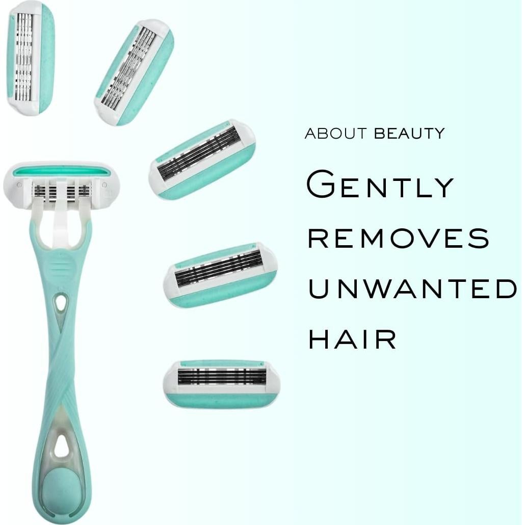 Rasuradora de 4 Cuchillas About Face Body para Mujeres - 6 Cartuchos