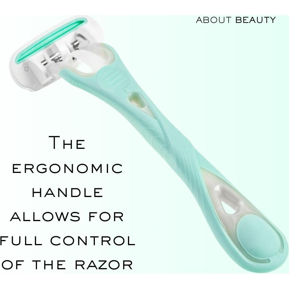 Rasuradora de 4 Cuchillas About Face Body para Mujeres - 6 Cartuchos