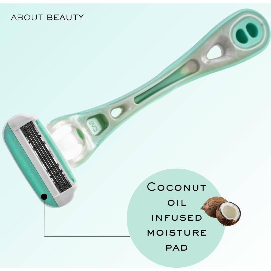 Rasuradora de 4 Cuchillas About Face Body para Mujeres - 6 Cartuchos