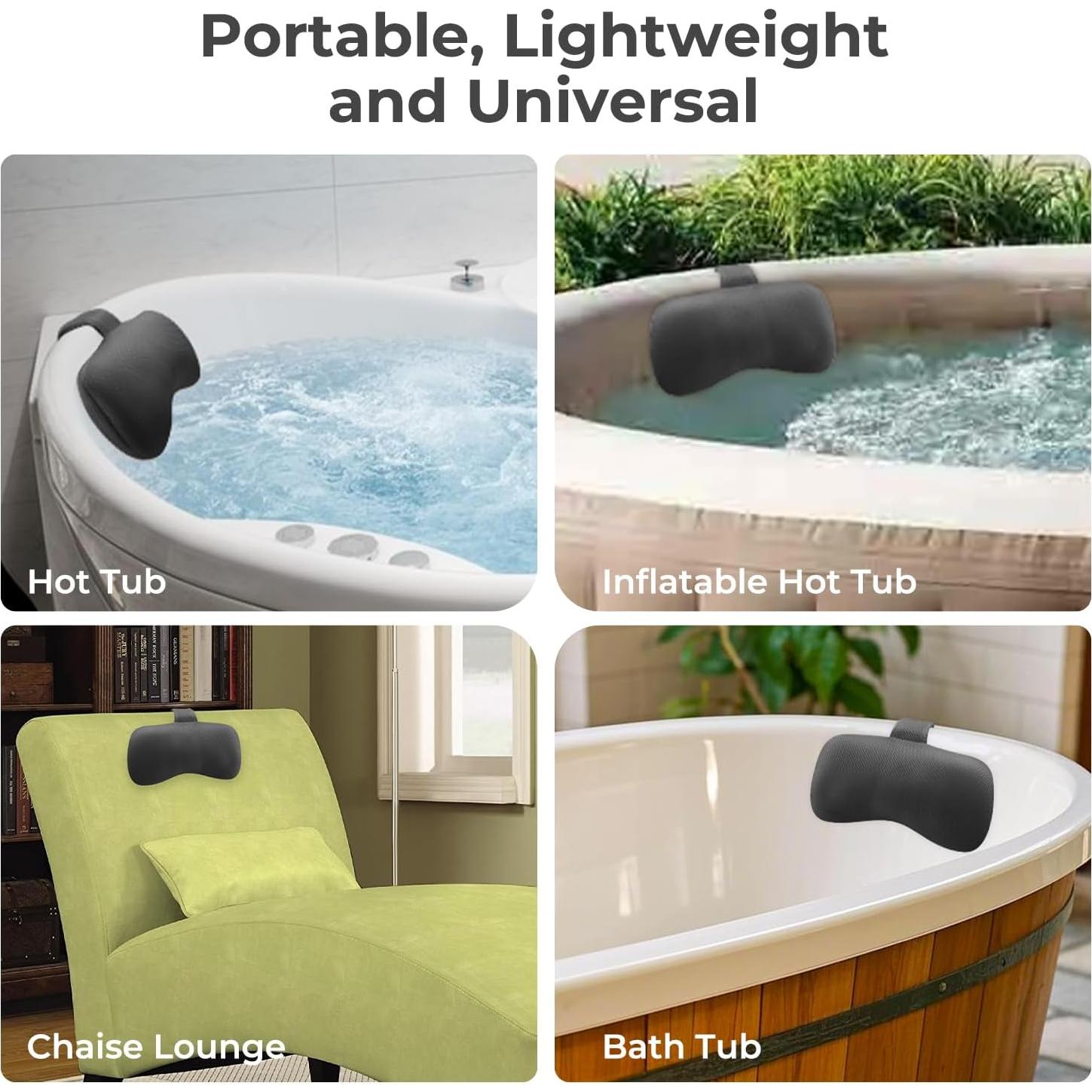 Almohada de Spa Vanstormy para Cabeza y Cuello - Gris