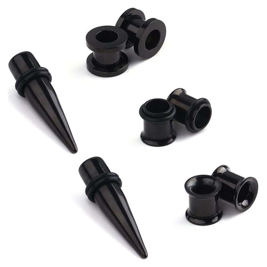 Kit de Estiramiento Tapones para Orejas Ruifan 4 Pares 0G