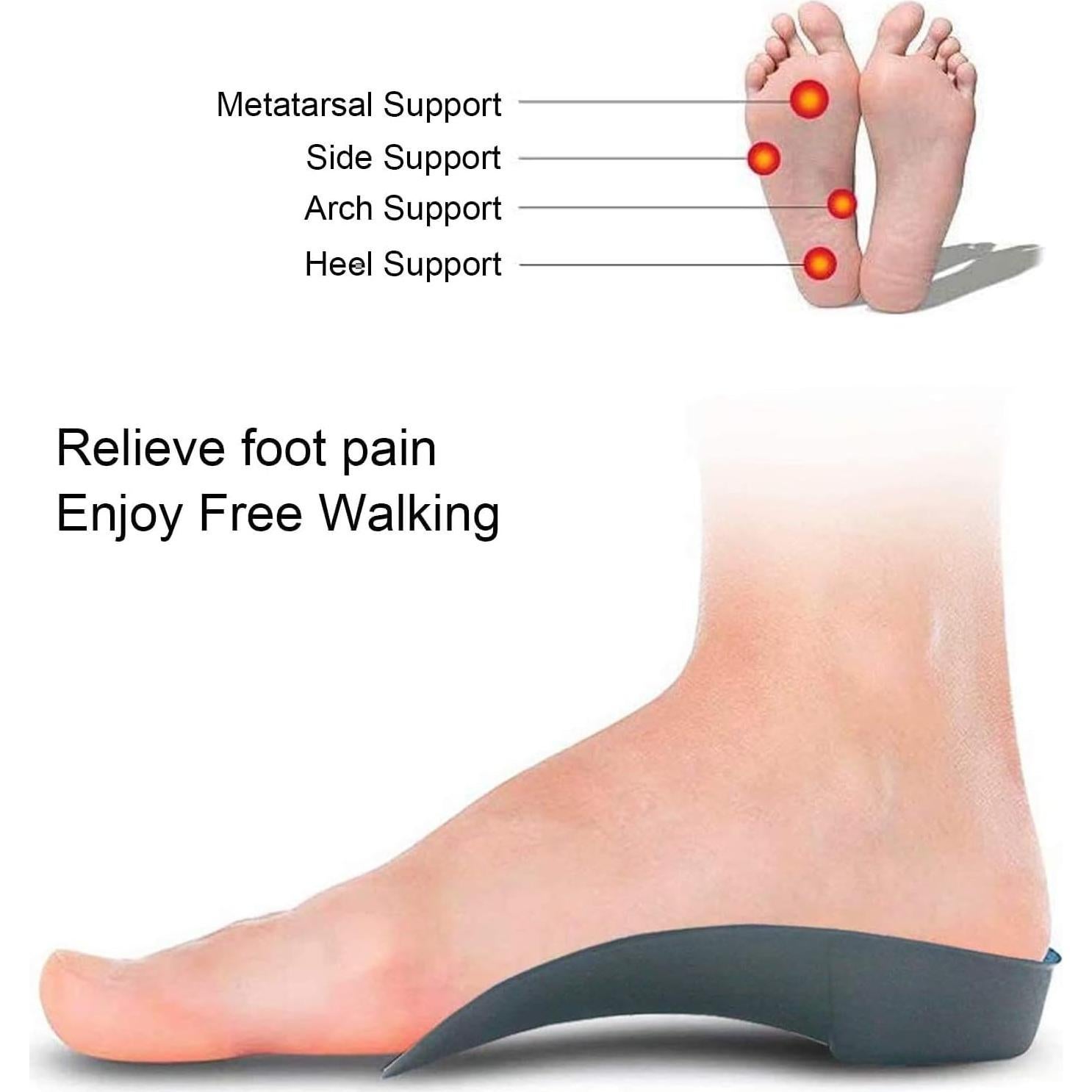 Plantillas ortopédicas RooRuns FitFeet 3/4 soporte alto arco