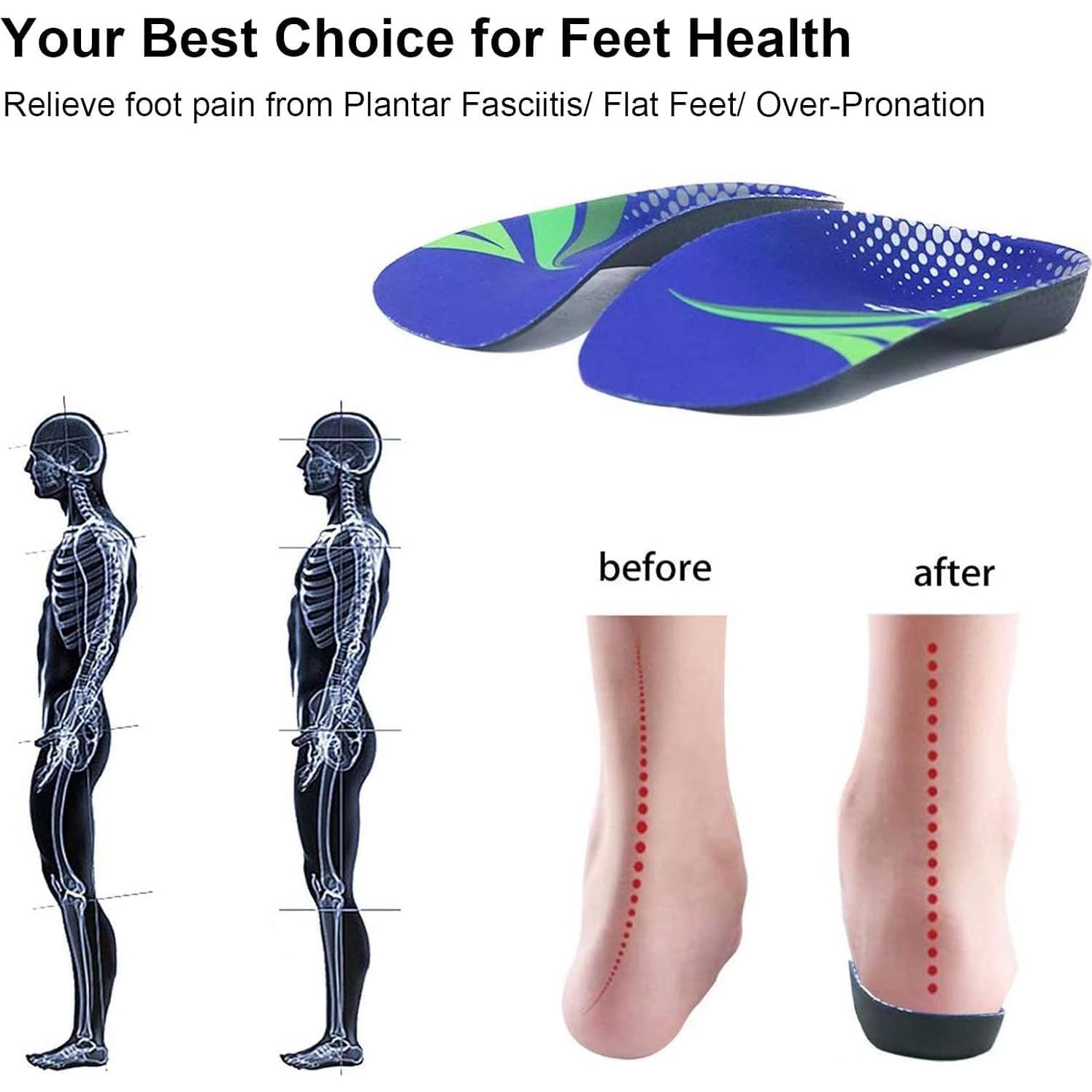 Plantillas ortopédicas RooRuns FitFeet 3/4 soporte alto arco