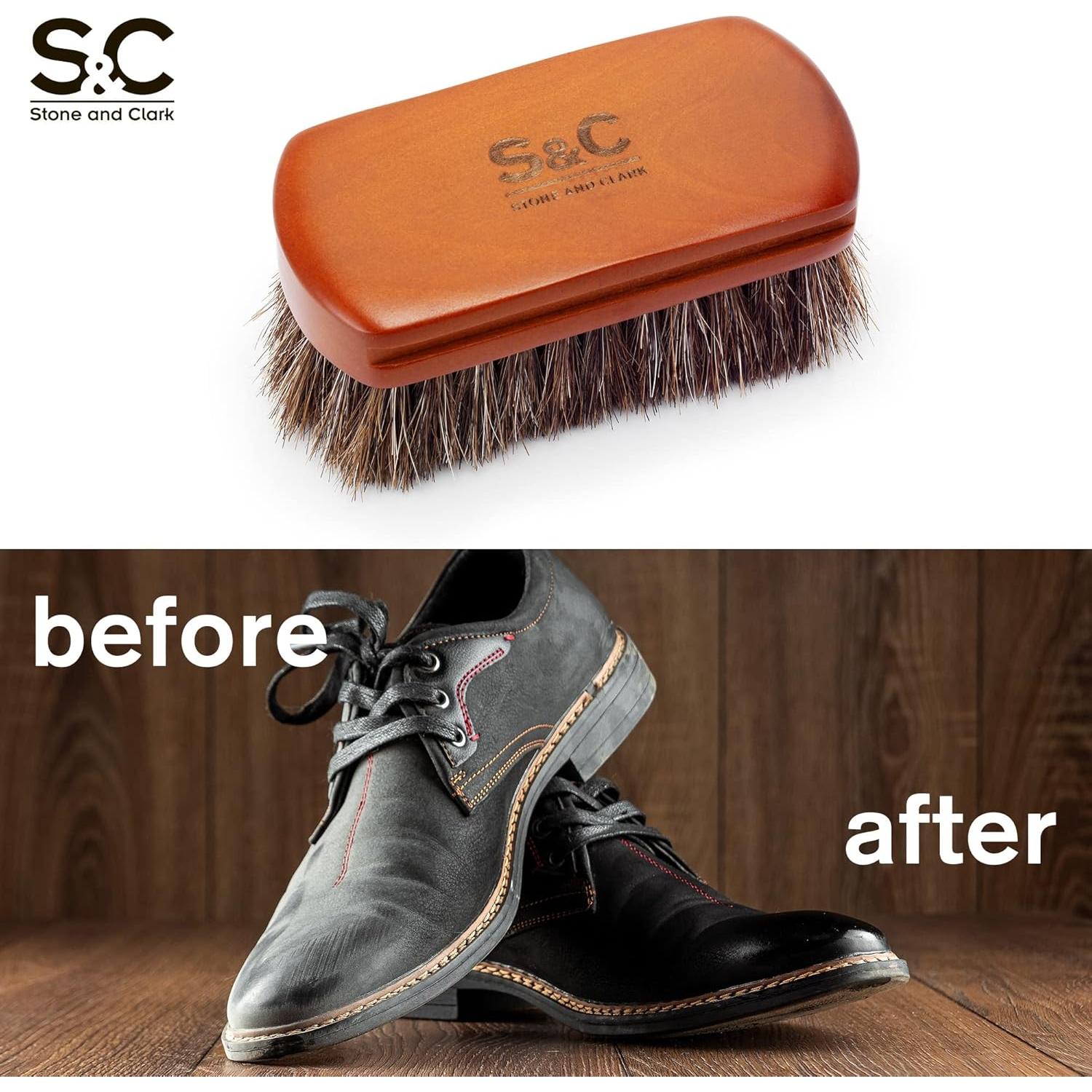 Mini Cepillo de Zapatos Stone y Clark - 10.57 cm - Caballo