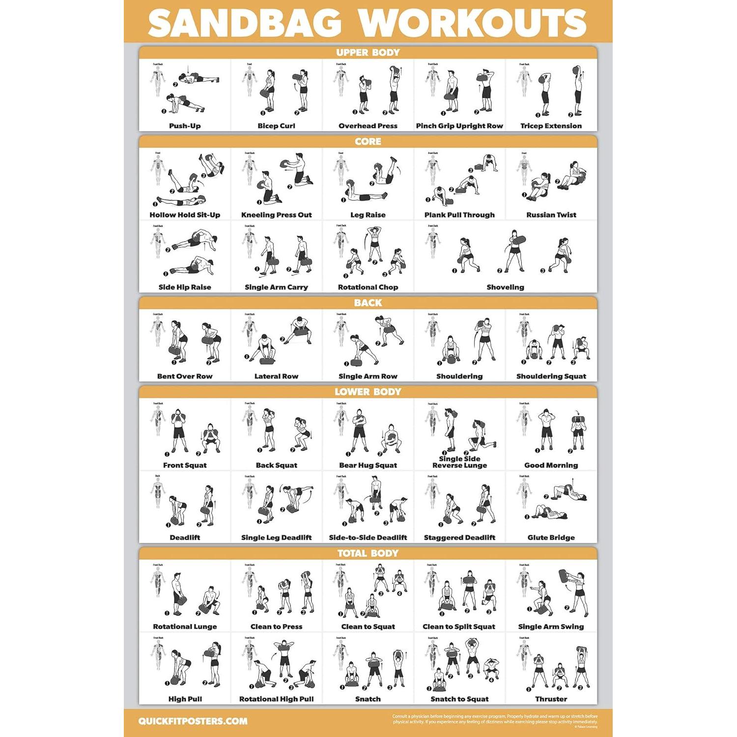 Conjunto de Pósters de Ejercicio Palace Learning 14 Pack