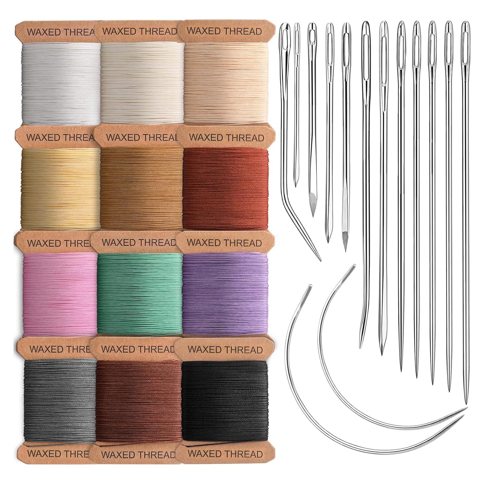 Kit de Reparación de Tapicería IMZAY con Hilo Encerado y Agujas