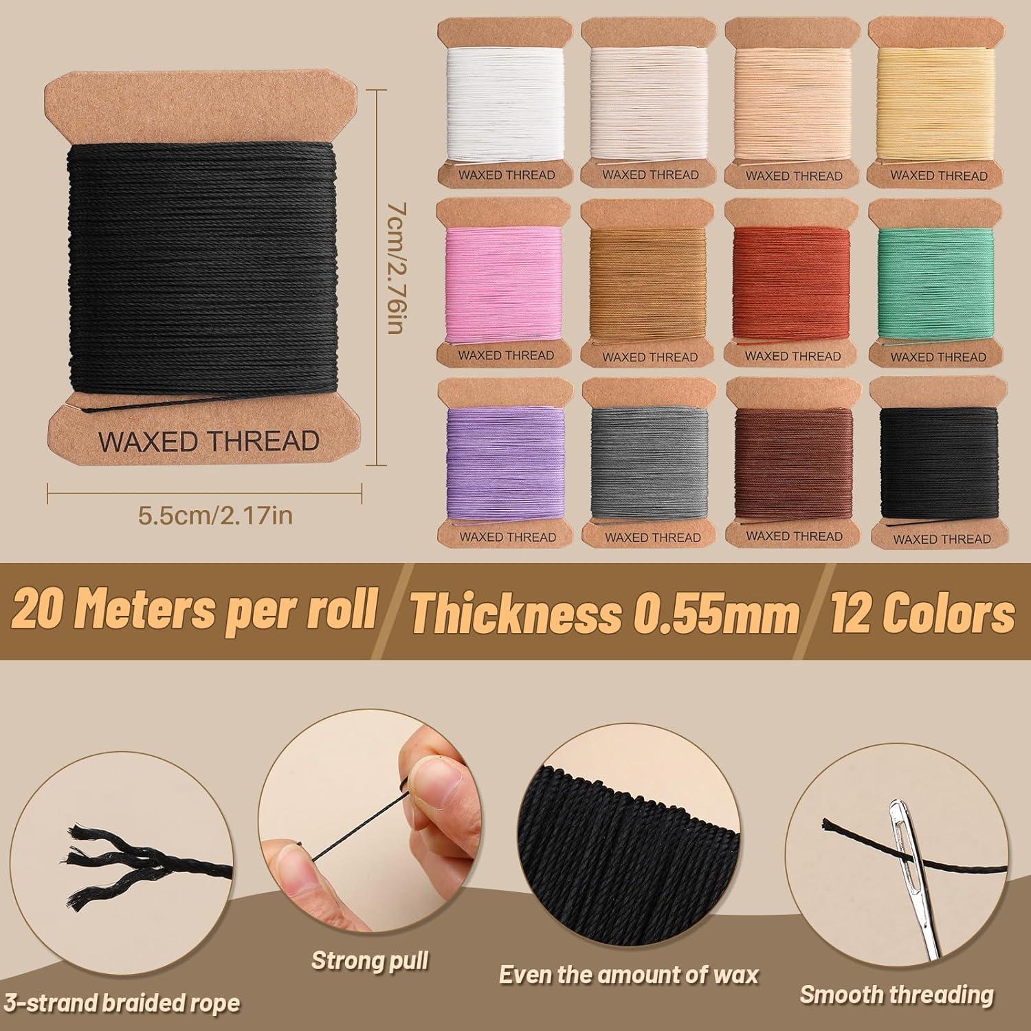 Kit de Reparación de Tapicería IMZAY con Hilo Encerado y Agujas