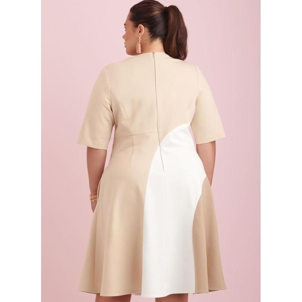 Patrón de Costura Simplicity S9887 Vestido Ajustado Tallas 20W-28W