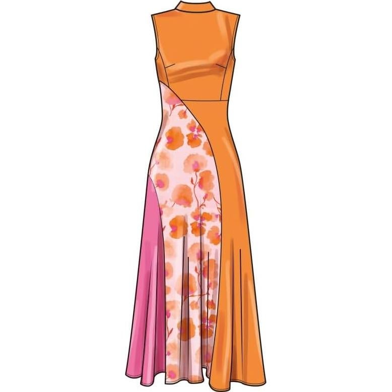 Patrón de Costura Simplicity S9887 Vestido Ajustado Tallas 20W-28W