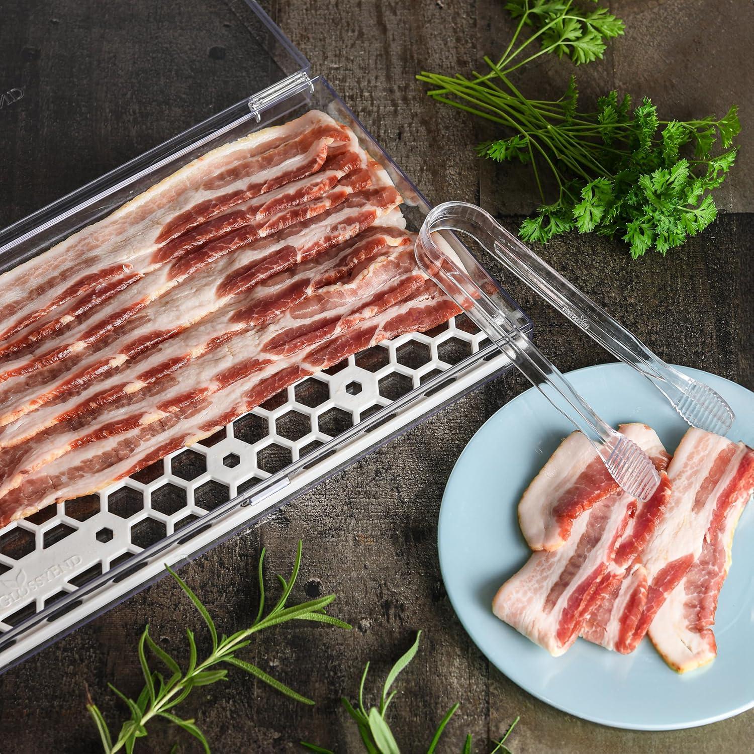 Contenedor de Almacenamiento para Tocino GlossyEnd 28x16.5cm