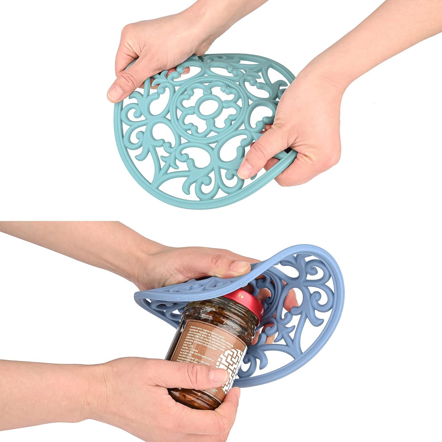 Trivetes de Silicona Smithcraft - Juego de 3, Negro, 20 cm