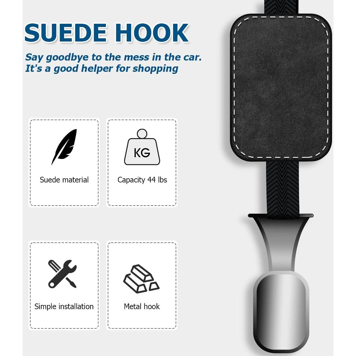 Ganchos de Reposacabezas AUCELI para Asiento de Coche - 2 Pcs