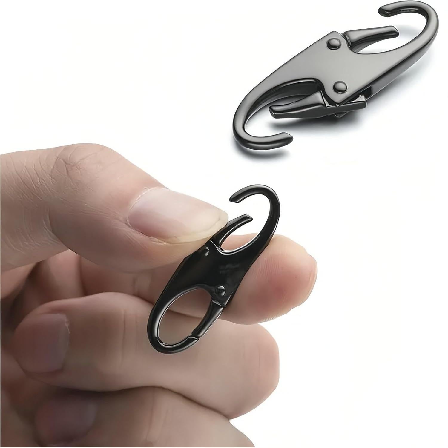 12 Clips de Carabineros Antirrobo Rabihike - Reemplazo Cremalleras