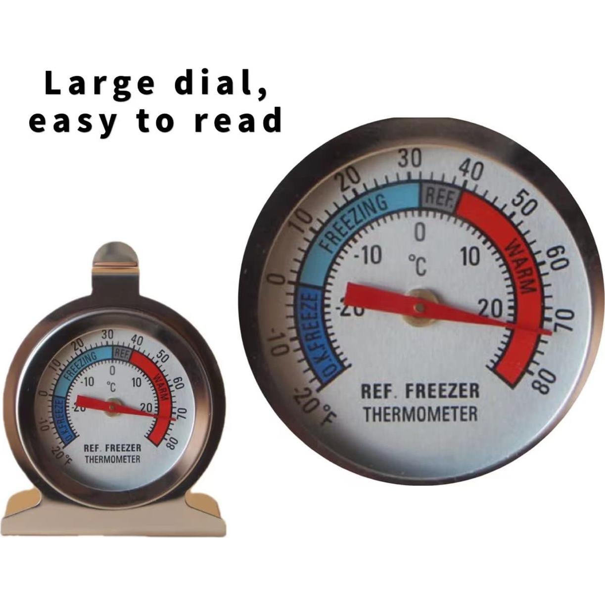 Termómetro de Refrigerador TENBOR Pack de 6 Acero Inoxidable