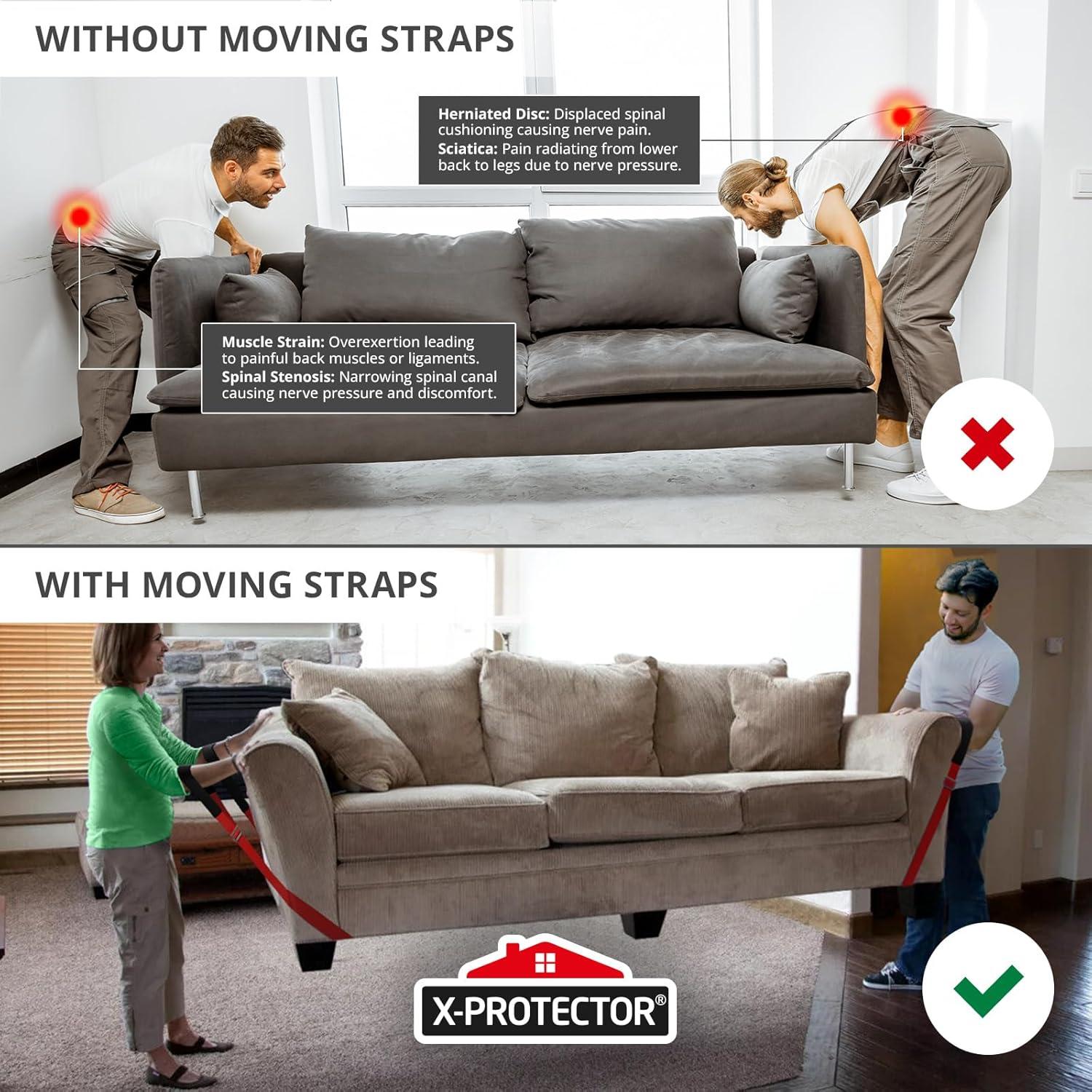 Correas de Movimiento X-Protector - 2 Piezas - Elevación para Muebles