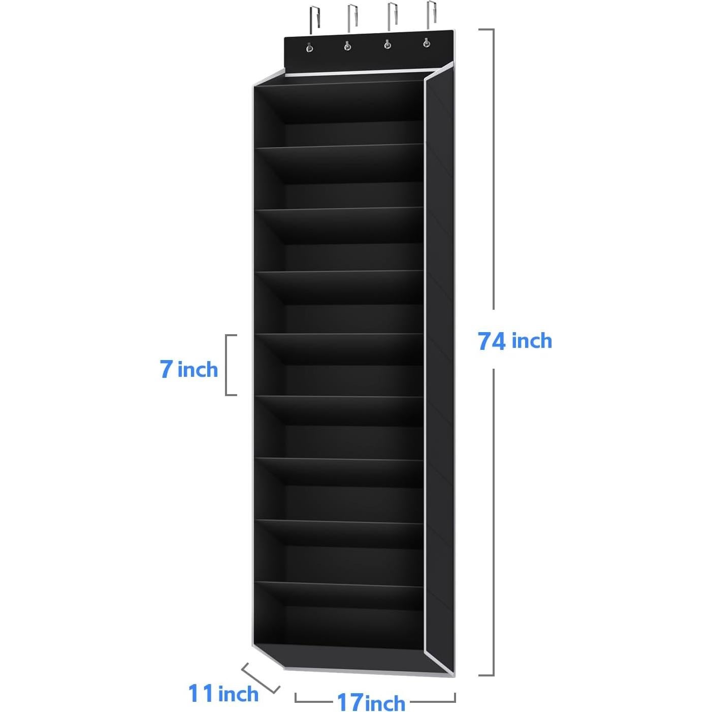 Organizador de Zapatos Colgante REGELETO 10 Niveles Negro