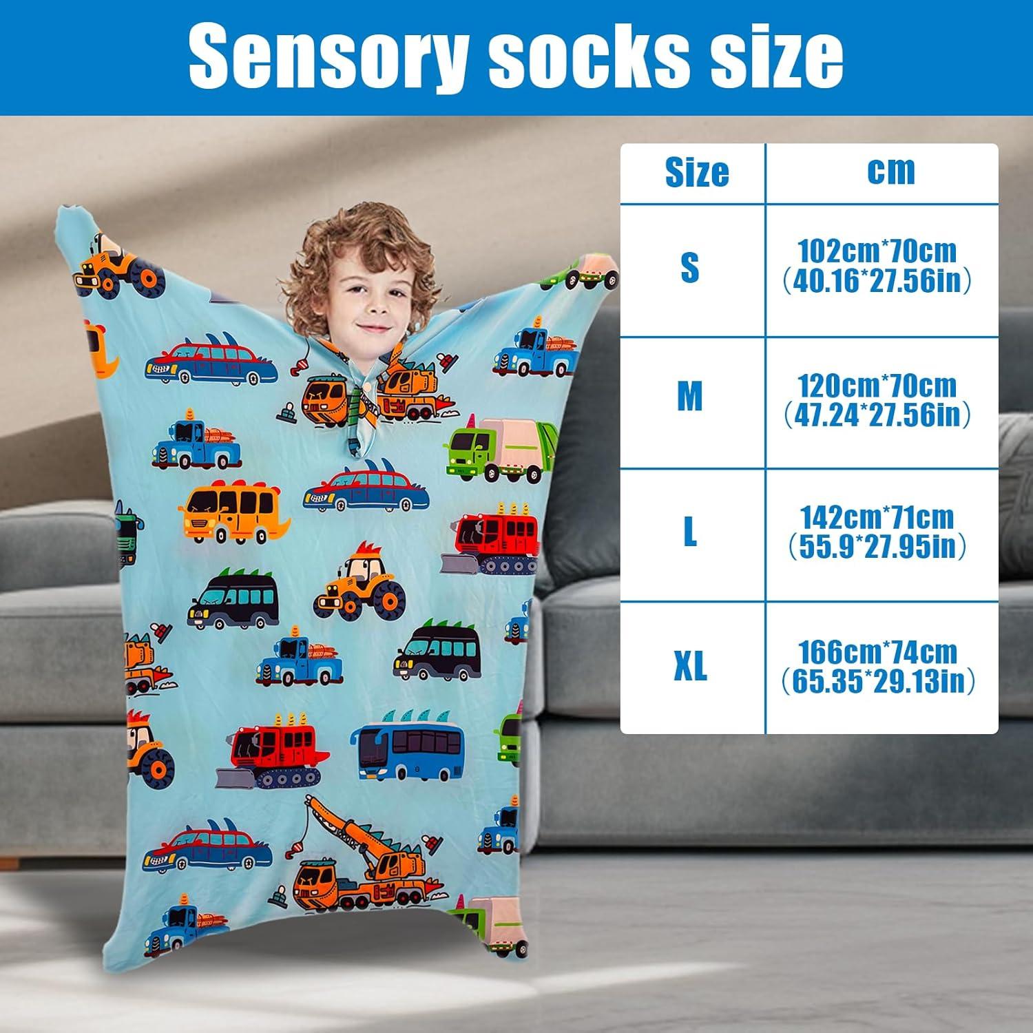 Calcetín Corporal Sensorial JFHNMLW Azul Pequeño para Niños