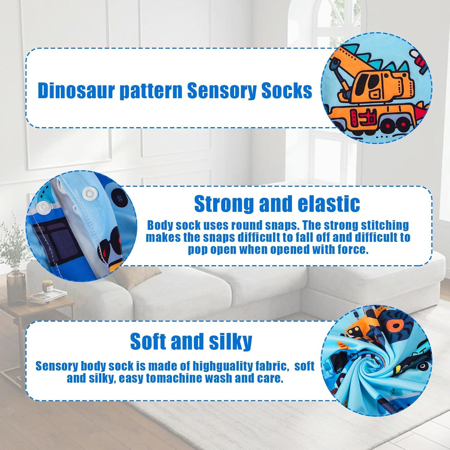 Calcetín Corporal Sensorial JFHNMLW Azul Pequeño para Niños