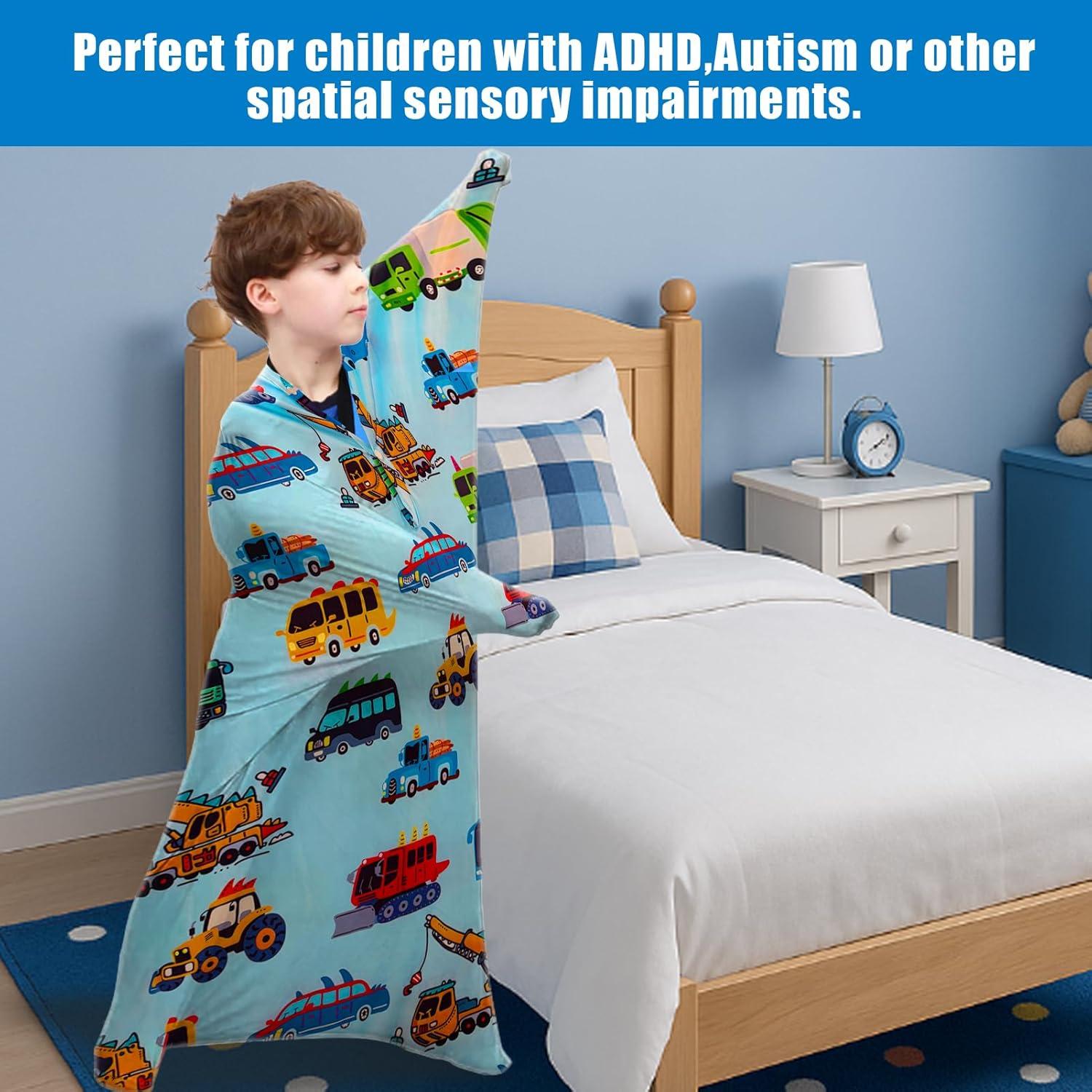 Calcetín Corporal Sensorial JFHNMLW Azul Pequeño para Niños