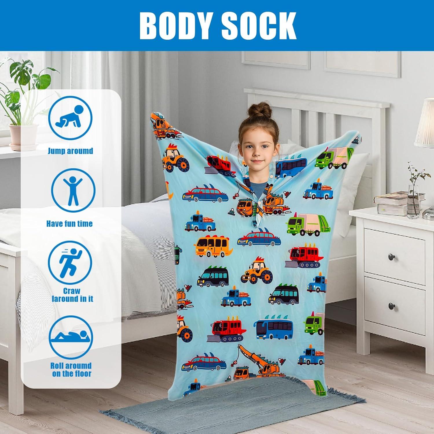 Calcetín Corporal Sensorial JFHNMLW Azul Pequeño para Niños