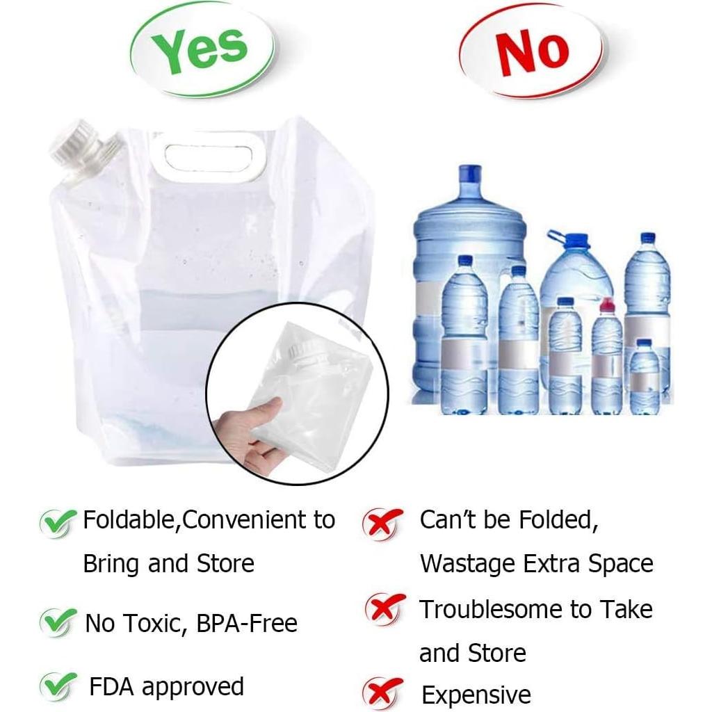 Bolsa de Agua Plegable SUPANT 4x5L Congelable y Reutilizable