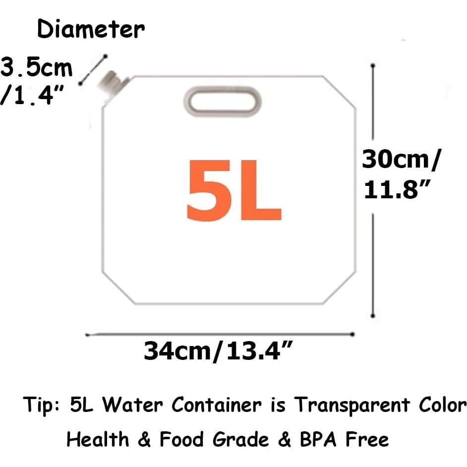 Bolsa de Agua Plegable SUPANT 4x5L Congelable y Reutilizable