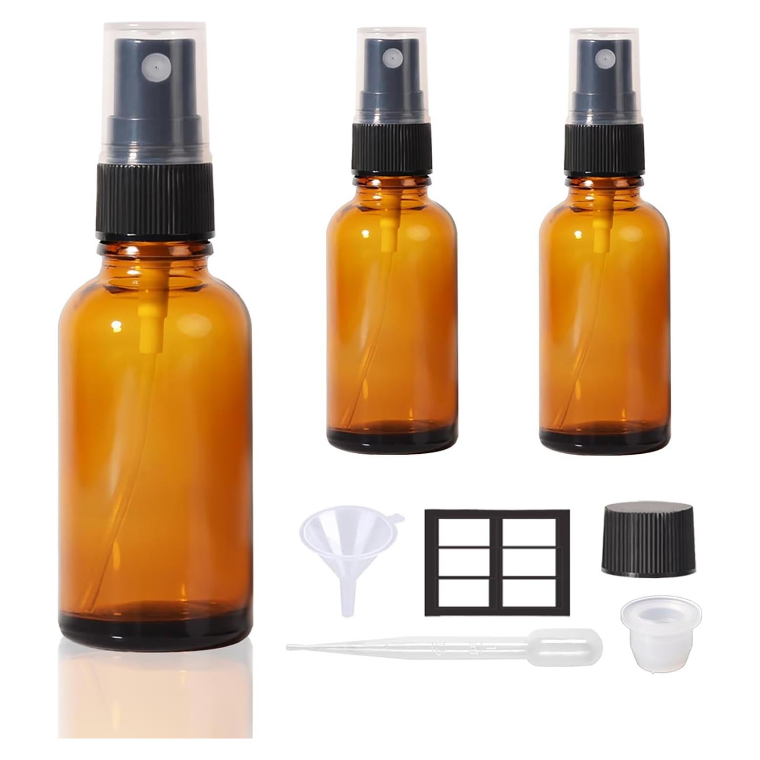 Botellas de Spray de Vidrio Reutilizables 1oz StellaCare - 3 Piezas