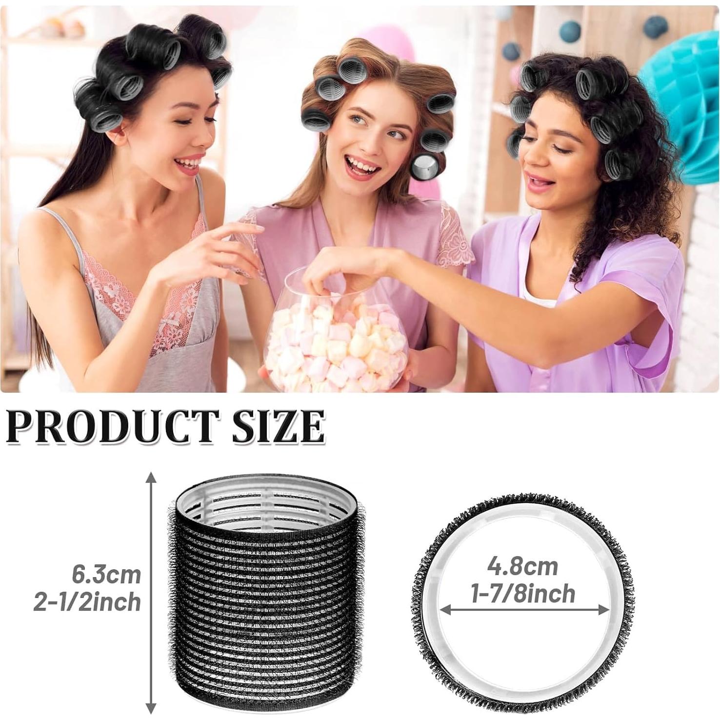 Rizadores de Cabello Grandes Acejoz con Clips de Acero Inoxidable