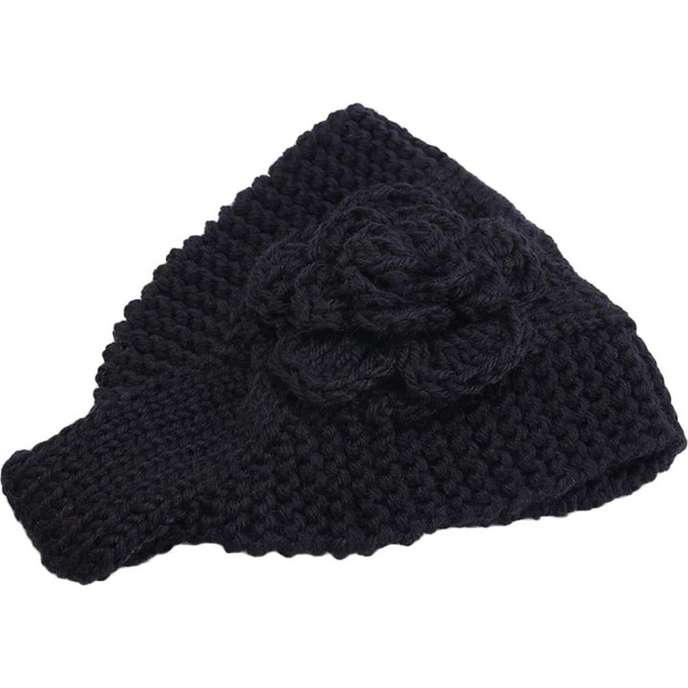 Diadema de Flores de Crochet Qianmome para Mujeres - 2PCS