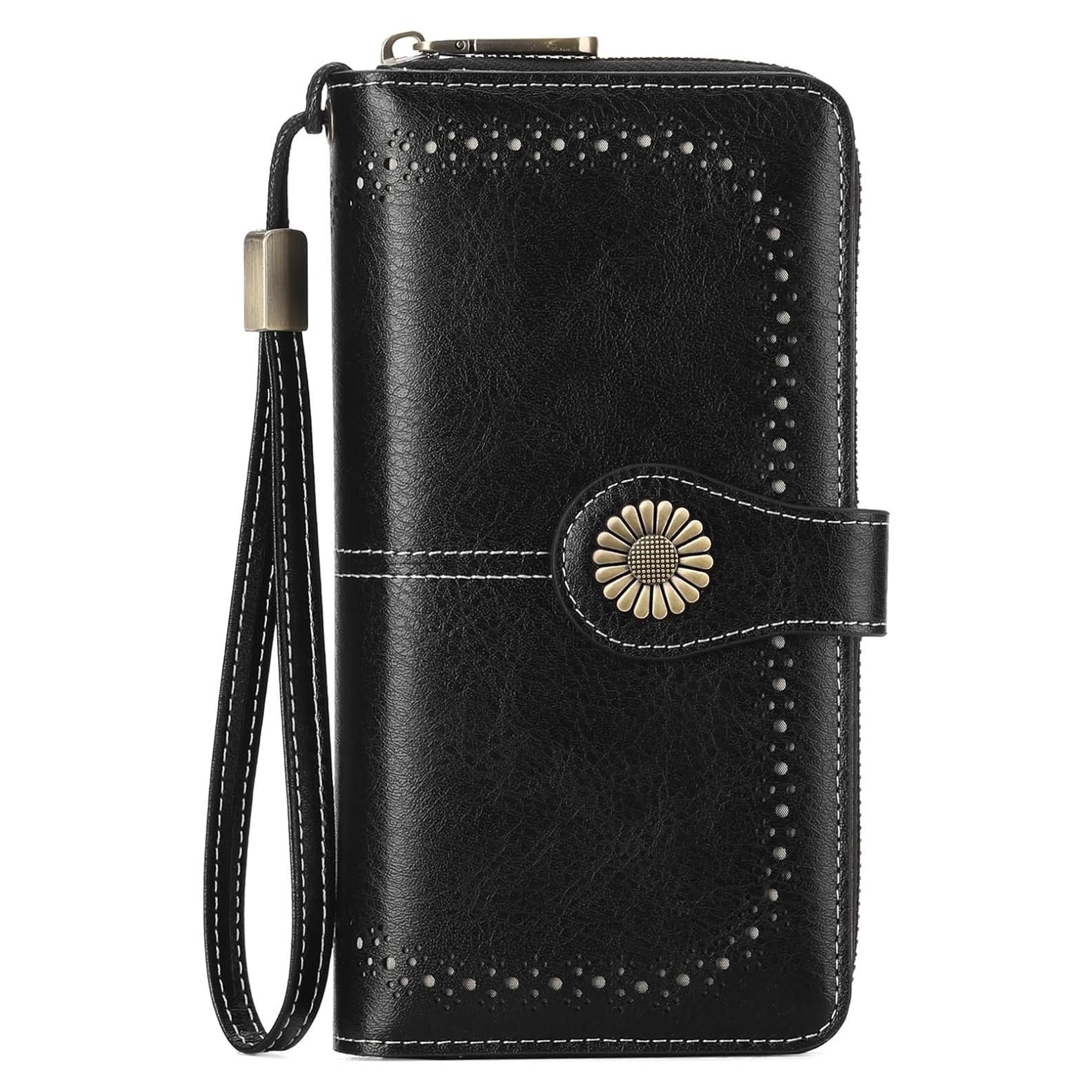 Billetera de Cuero SENDEFN para Mujeres con Bloqueo RFID