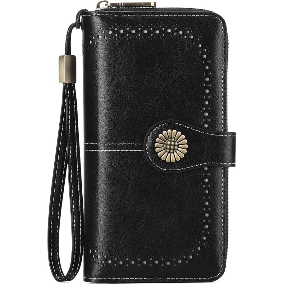 Billetera de Cuero SENDEFN para Mujeres con Bloqueo RFID